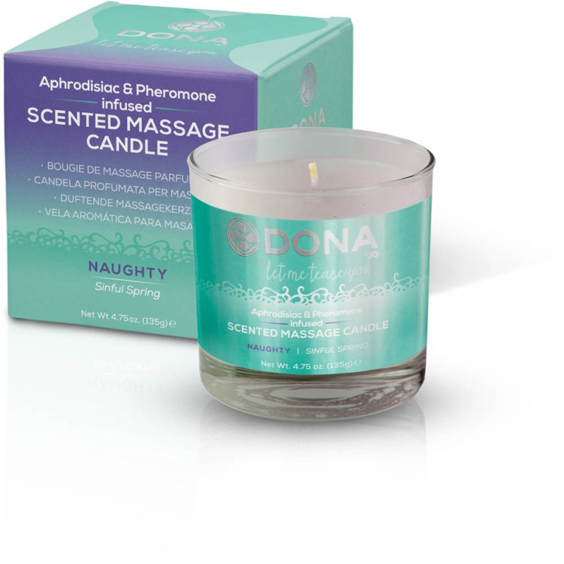 Массажная свеча DONA Scented Massage Candle Sinful Spring NAUGHTY 135 гр Массажная свеча DONA Scented Massage Candle Sinful Spring NAUGHTY 135 гр