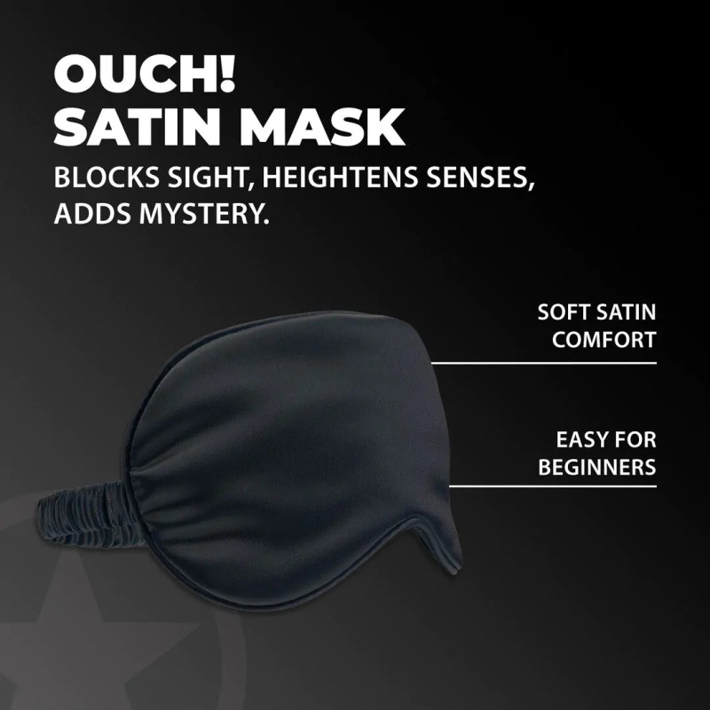 Маска на глаза Ouch! Satin Blindfold Black