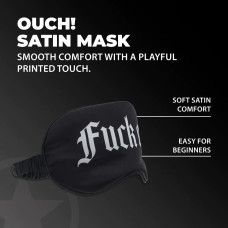 Маска на глаза Ouch! Satin Blindfold Fuck Off Black