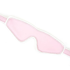 Кожаная маска на глаза Liebe Seele White & Pink Fairy Goat Leather Blindfold