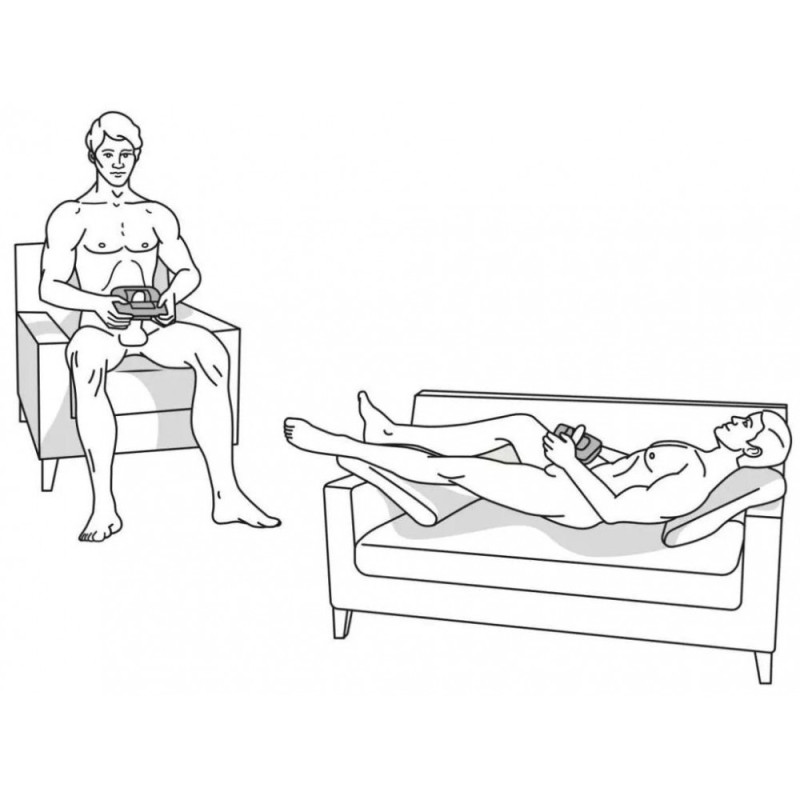 Мастурбатор нереалістичний з вібрацією Womanizer Orctan Червоно-чорний