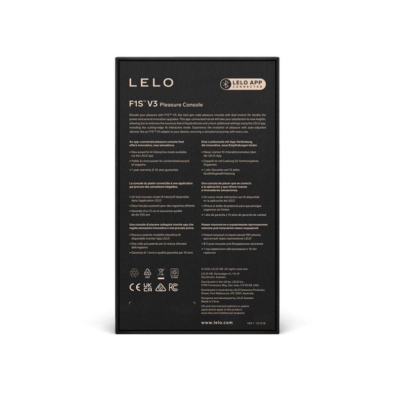 Смарт-мастурбатор LELO F1S V3 Teal, 2 мотора, 8 режимов, стимуляция звуковыми волнами