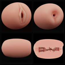 Мастурбатор LoveToy Slider DoubleLoveToyEnded Masturbator Vagina and Anus Flesh