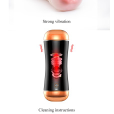 Мастурбатор B - Series Fox Vibrating Mouth And Vagina Masturbator