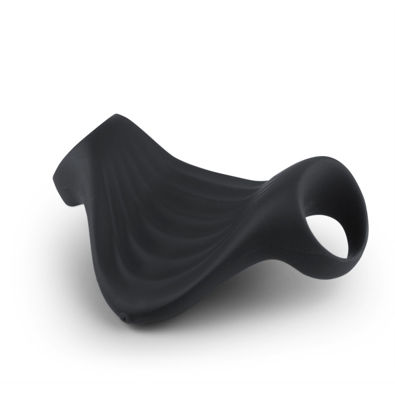 Мастурбатор Rocks Off Palm Black, петли для пальцев, 10 режимов