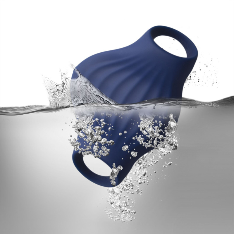 Мастурбатор Rocks Off Palm Blue, петли для пальцев, 10 режимов