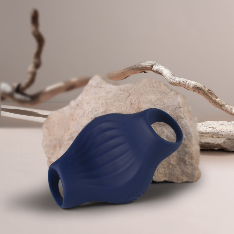 Мастурбатор Rocks Off Palm Blue, петли для пальцев, 10 режимов