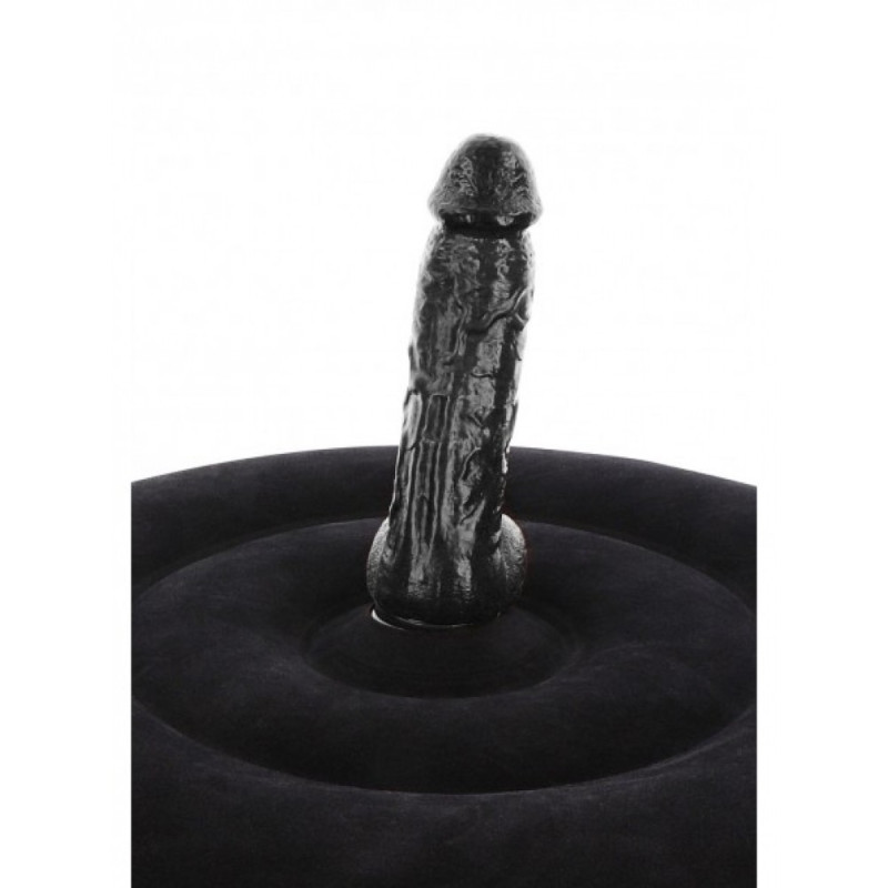 Подушка для сексу з реалістичним вібратором Taboom з дистанційним пультом, чорна Подушка для сексу з реалістичним вібратором Taboom з дистанційним пультом, чорна