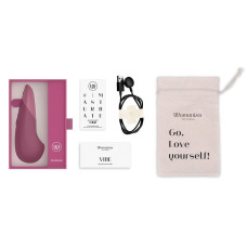 Мини-вибратор Womanizer Vibe Dusky Pink, 3 авторежима + 10 уровней интенсивности