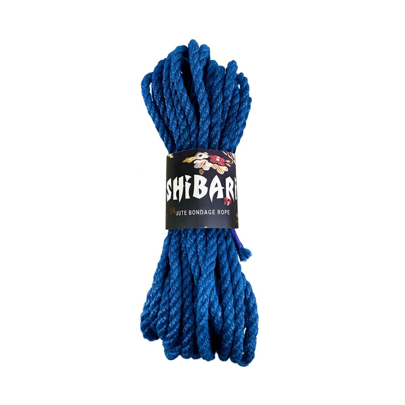Джутовая веревка для Шибари Feral Feelings Shibari Rope, 8 м синяя