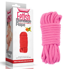 Веревка LoveToy Fetish Bondage Rope Pink, 10 м