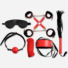 Набор БДСМ Secret Play Secret Pleasure Red & Black Collection Bondage Kit