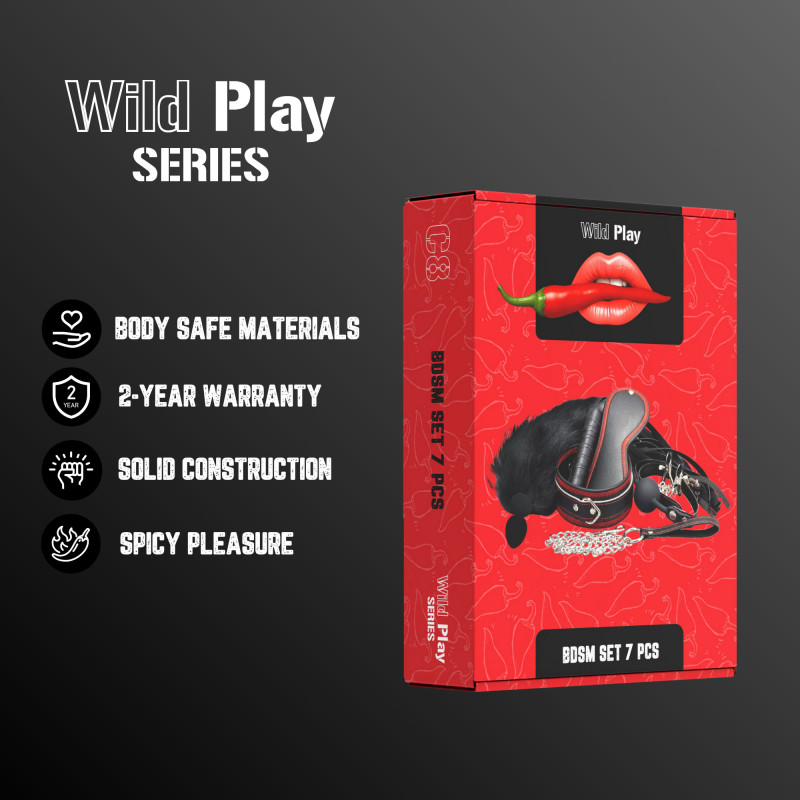 Набор БДСМ Erospace Wild Play BDSM Set 7 pcs C8