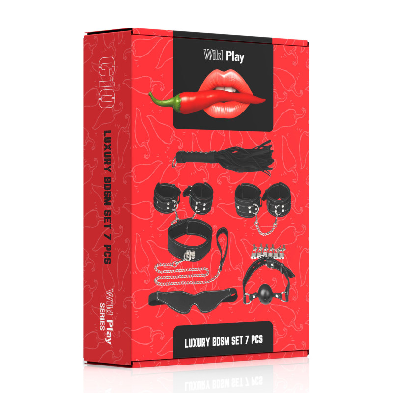 Набор БДСМ Erospace Wild Play Luxury BDSM Set 7 pcs C10