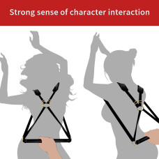 БДСМ-набір LOCKINK YEAHWOW Black Doggy Style Saddle set