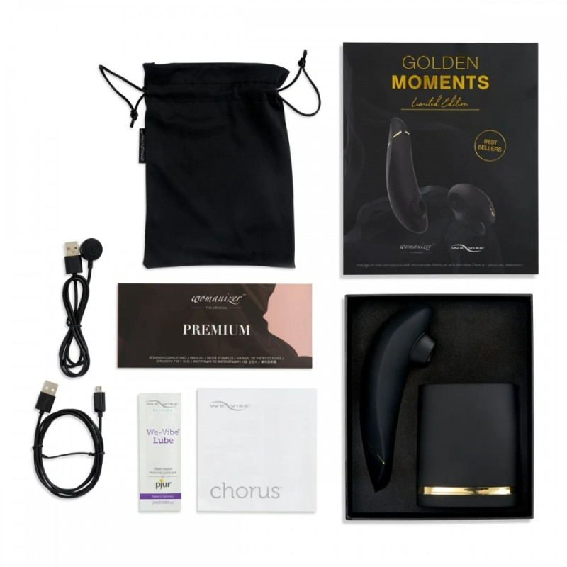 Набор игрушек Golden Moments Collection 2 Womanizer Premium 2 + We-Vibe Chorus Набор игрушек Golden Moments Collection 2 Womanizer Premium 2 + We-Vibe Chorus