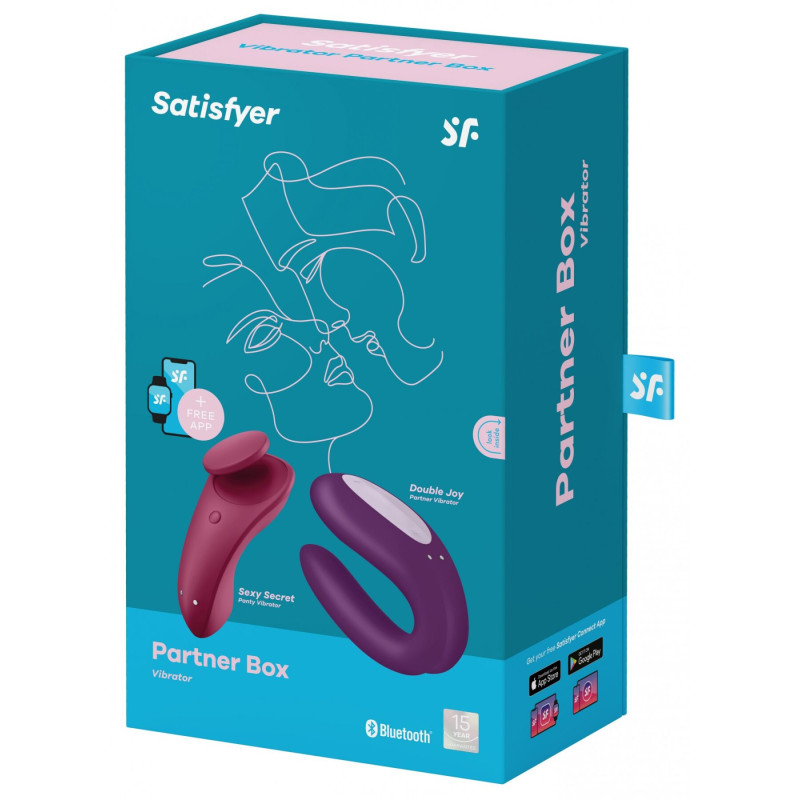 Набір Satisfyer Partner Box 1 (вібратор для пар Double Joy + вібратор у трусики Sexy Secret) Набір Satisfyer Partner Box 1 (вібратор для пар Double Joy + вібратор у трусики Sexy Secret)