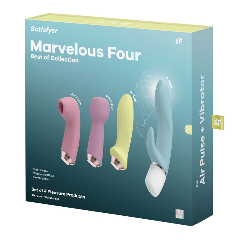 Подарунковий набір секс-іграшок Satisfyer Marvelous Four Подарунковий набір секс-іграшок Satisfyer Marvelous Four