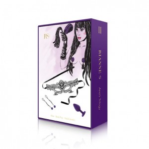 Романтичний подарунковий набір RIANNE S Ana's Trilogy Set II: пробка 2,7 см, ласо для сосків, маска