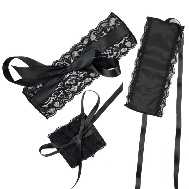 Еротичний набір Art of Sex пов'язка на очі та наручники Blindfold and Handcuffs Aria Еротичний набір Art of Sex пов'язка на очі та наручники Blindfold and Handcuffs Aria