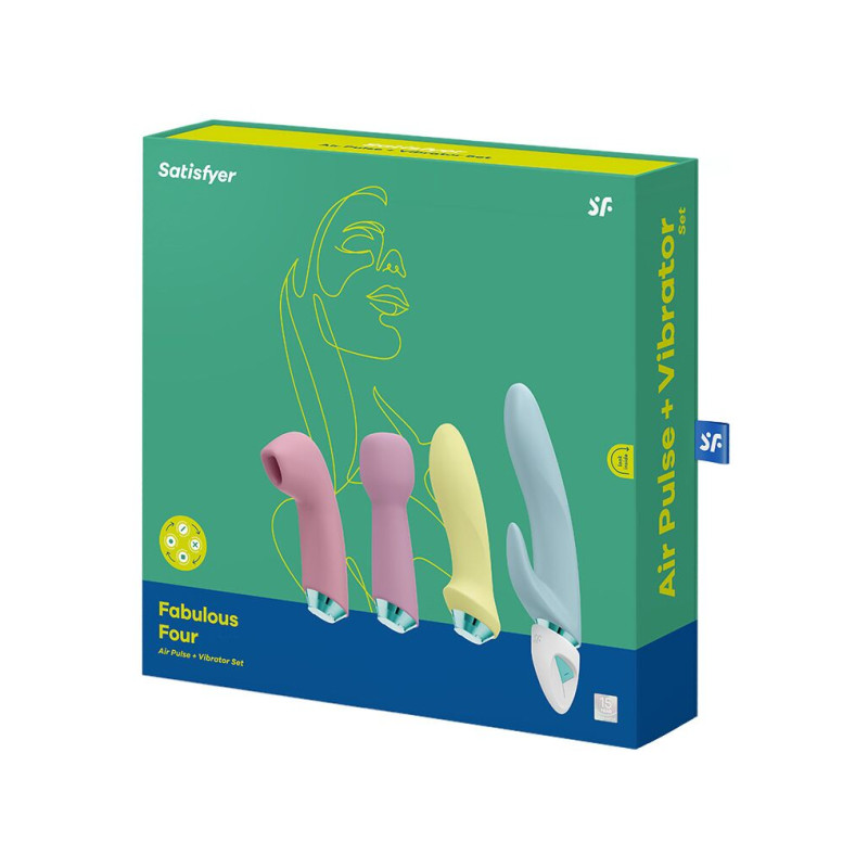 Подарунковий набір секс-іграшок Satisfyer Fabulous Four Подарунковий набір секс-іграшок Satisfyer Fabulous Four
