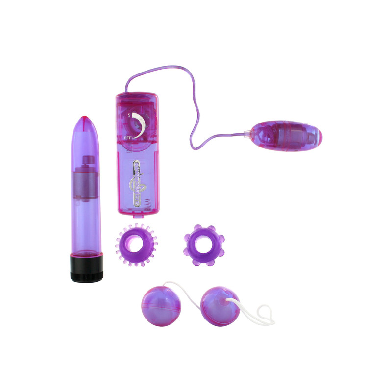 Секс-набір Seven Creations Clear Vibratorkit Фіолетовий Секс-набір Seven Creations Clear Vibratorkit Фіолетовий