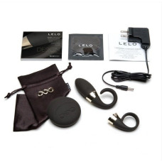 Ерекційне віброкільце + стимулятор клітора Lelo Oden 2 Design Edition Чорний