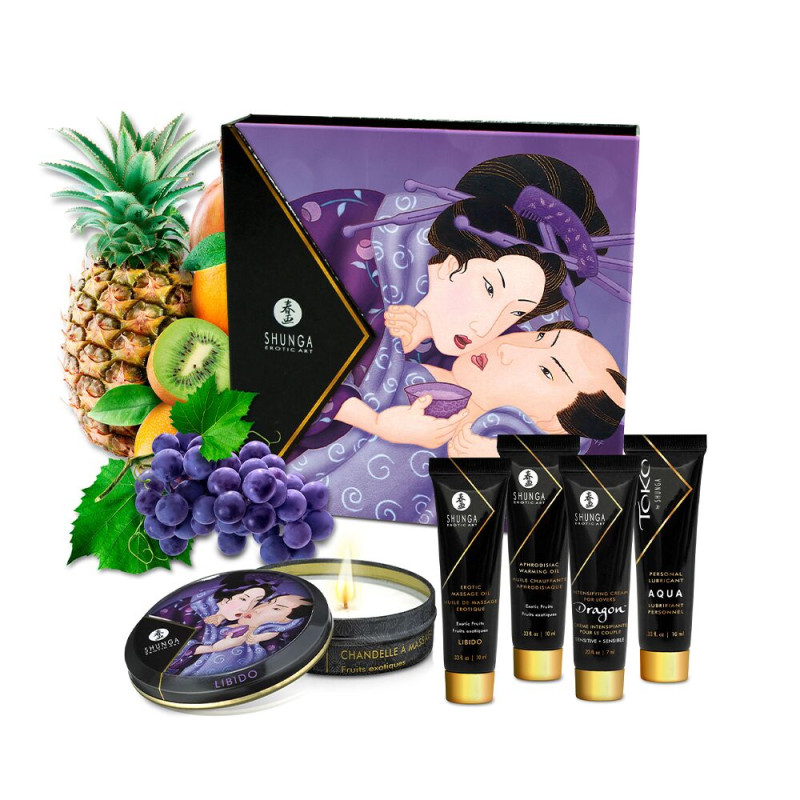 Подарунковий набір Shunga Geishas Secrets – Exotic Fruits для розкішної ночі вдвох Подарунковий набір Shunga Geishas Secrets – Exotic Fruits для розкішної ночі вдвох