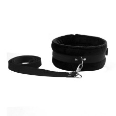 Набор ошейник с поводком и маска Art of Sex Soft Touch Light Черный