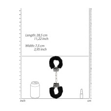 Наручники Ouch! Beginner's Handcuffs Furry Black