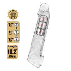 Подовжуюча насадка на член Pretty Love Extension Penis Sleeve 26 см Clear