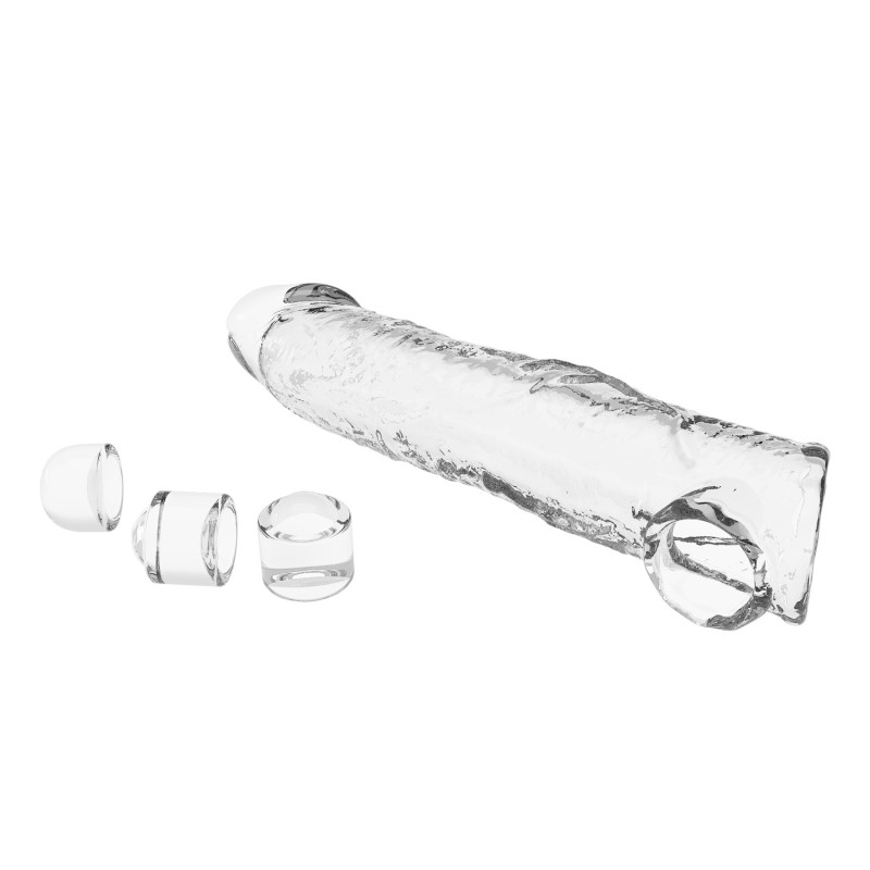 Подовжуюча насадка на член Pretty Love Extension Penis Sleeve 26 см Clear
