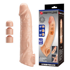 Подовжуюча насадка на член Pretty Love Extension Penis Sleeve 26 см Flesh