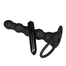 Насадка для подвійного проникнення LoveToy Anal Indulgence Collection Vibrating Rock Balled Double Prober