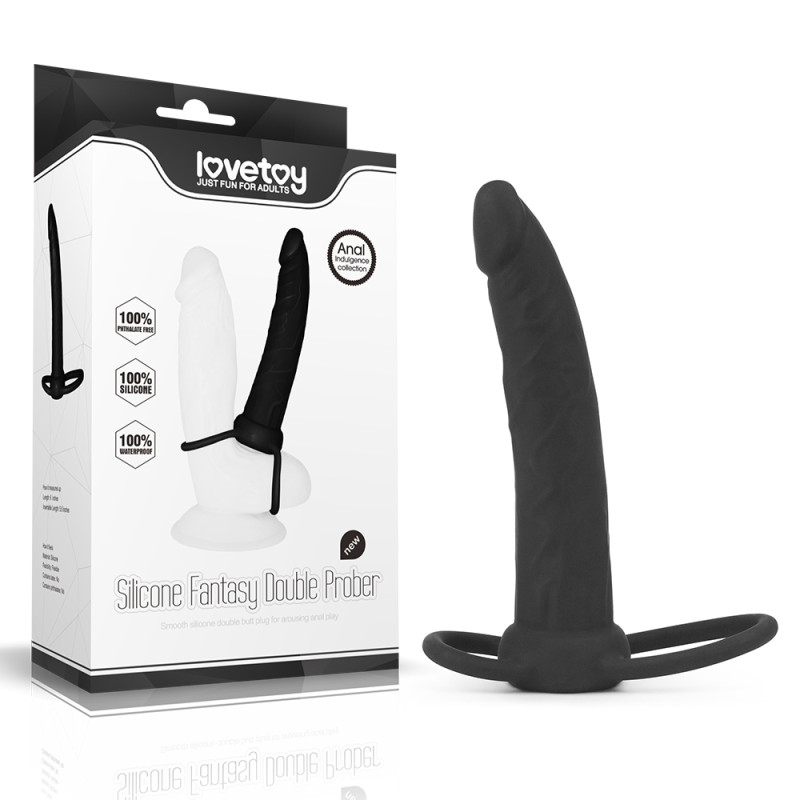 Насадка для подвійного проникнення LoveToy Anal Indulgence Collection Silicone Fantasy Double Prober