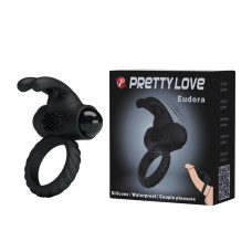 Эрекционное кольцо Pretty Love Eudora Черное