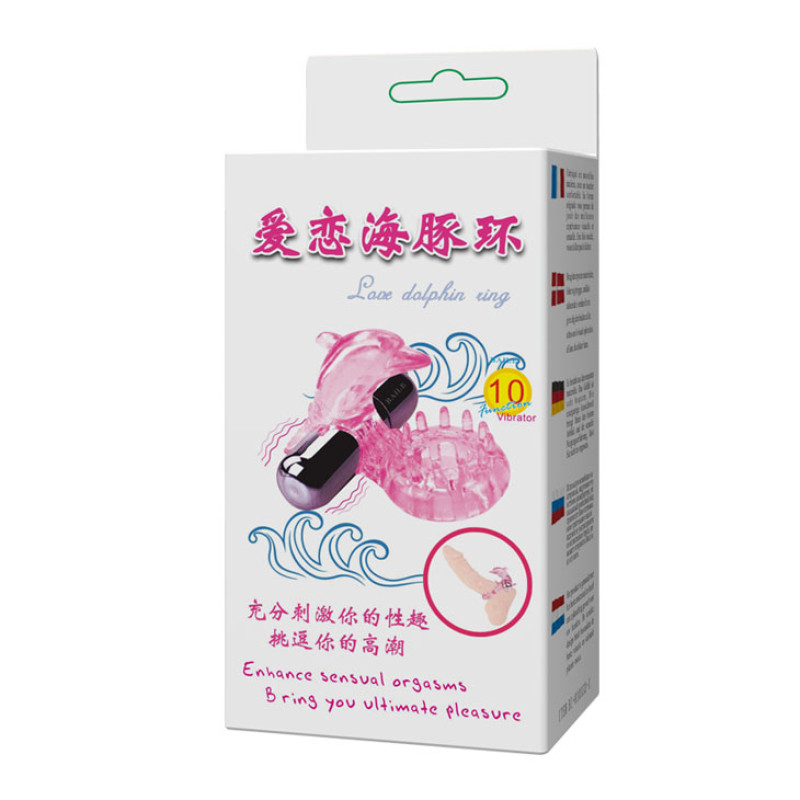 Эрекционные кольца LyBaile Cock Vibro Ring With Bullet Розовое