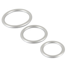 Набор эрекционных колец You2Toys Metallic Silicone Cock Ring Set