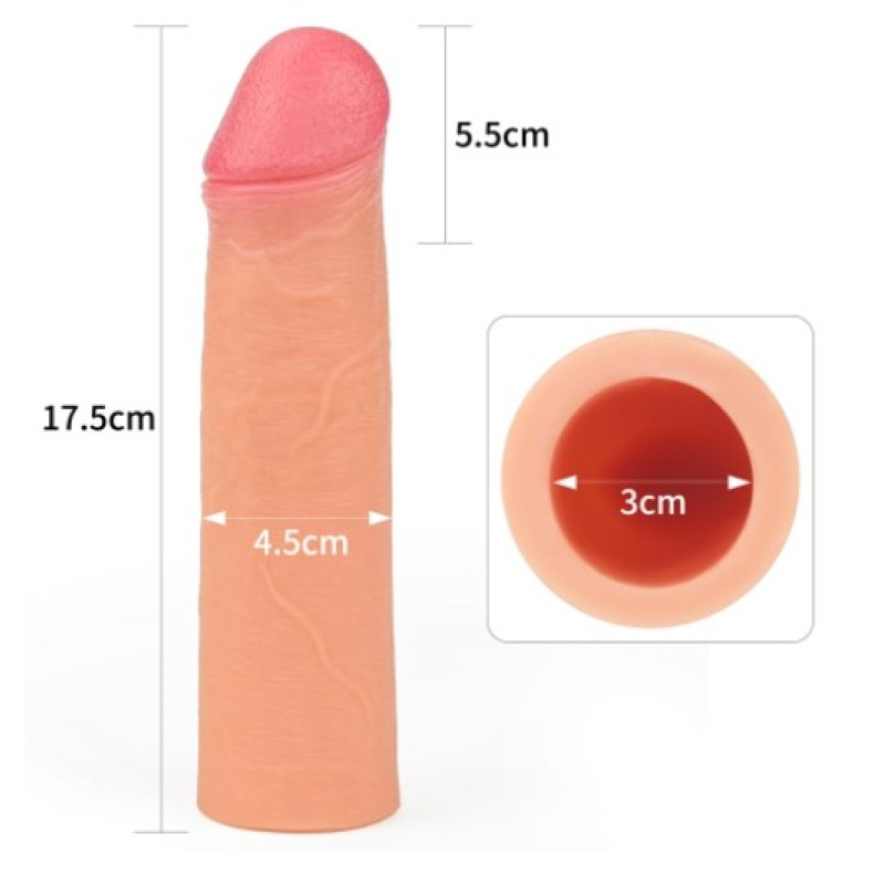 Насадка на член LoveToy Revolutionary Silicone Nature Extender Add 2 Flesh 141 Насадка на член LoveToy Revolutionary Silicone Nature Extender Add 2 Flesh 141