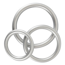Набор эрекционных колец You2Toys Metallic Silicone Cock Ring Set