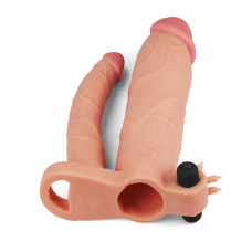 Насадка на член LoveToy Pleasure X Tender Vibrating Double Penis Sleeve Add 3