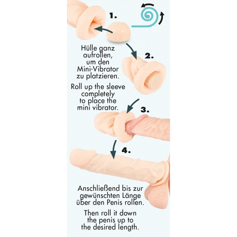 Насадка на член You2Toys Silicone Extension Vibrating