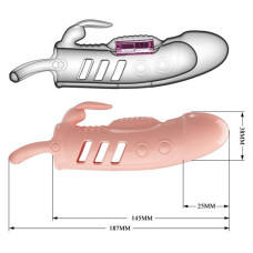 Насадка на член Pretty Love Sloane Vibrating Penis Sleeve Flesh