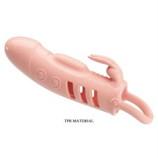 Насадка на член Pretty Love Sloane Vibrating Penis Sleeve Flesh