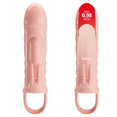 Насадка на член Pretty Love Sloane Vibrating Penis Sleeve Flesh