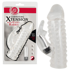 Насадка на член You2Toys Penis Sleeve with Clitoris Stimulator Прозора