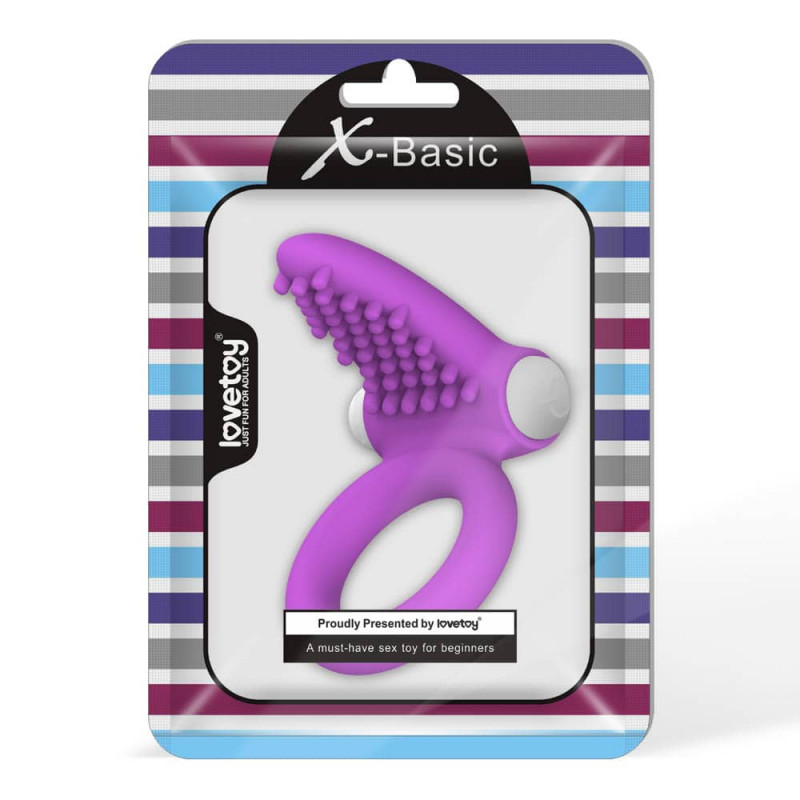 Эркционное кольцо LoveToy X-Basic Tongue Silicone Cockring