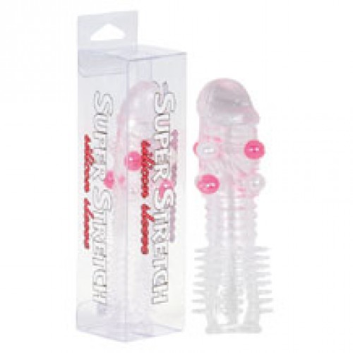 Насадка на член Seven Creations Transparent silicone sleeve with little balls