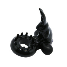 Эрекционное кольцо LyBaile Sweet Ring Black with Bunny
