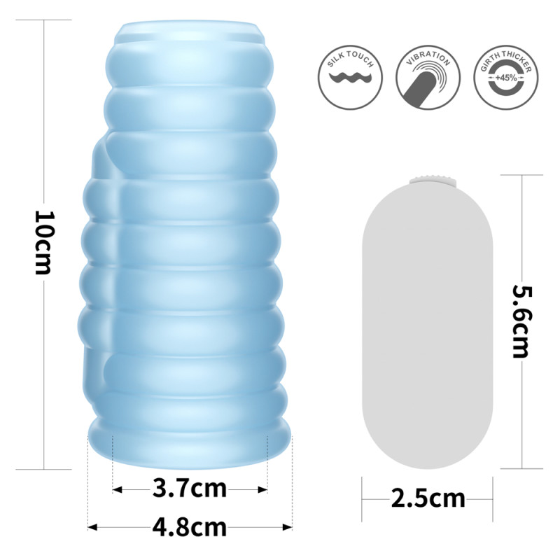 Насадка на член LoveToy Vibrating Wave Knights Ring Blue Насадка на член LoveToy Vibrating Wave Knights Ring Blue